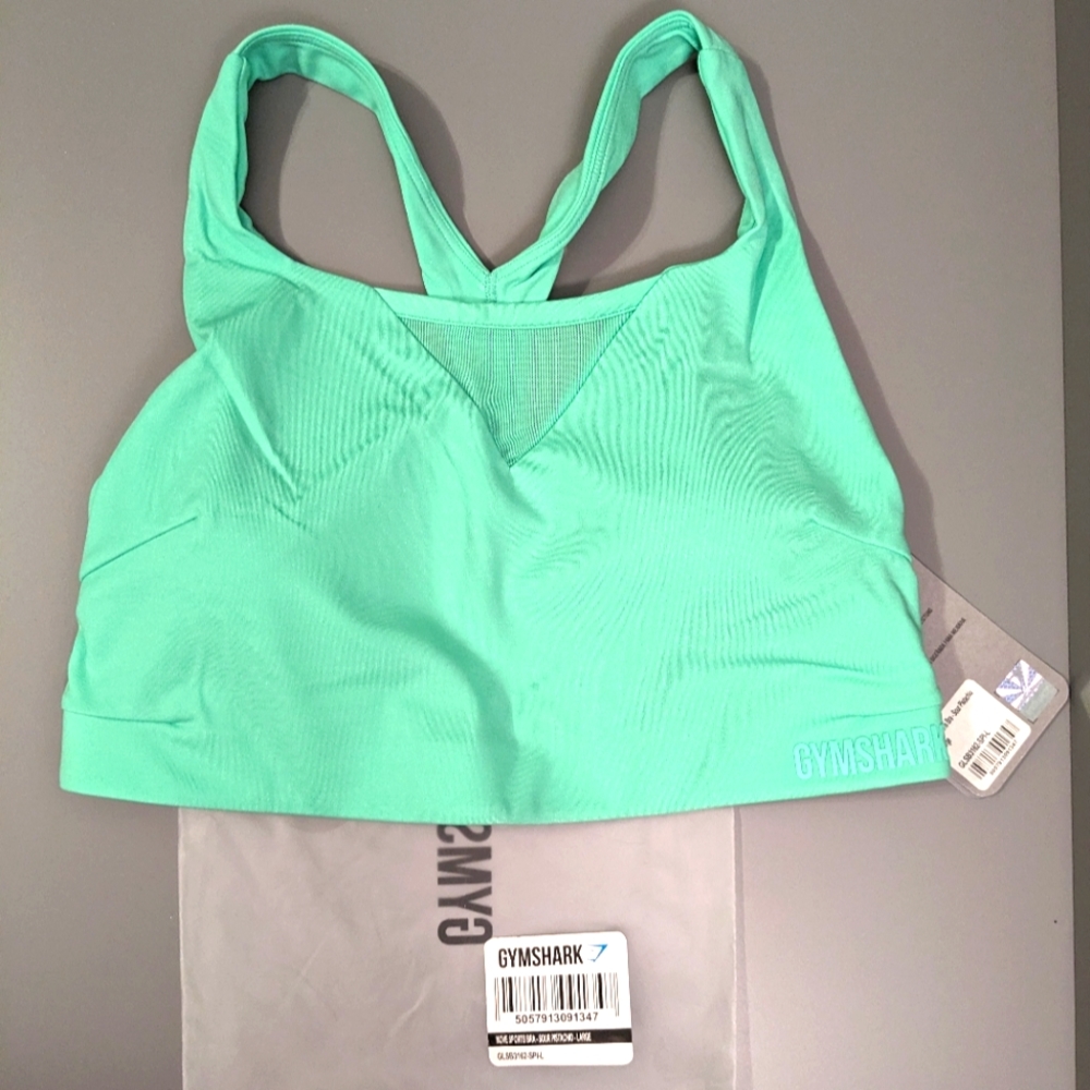 Gymshark Move Bra Size Large Sour Pistachio NWT